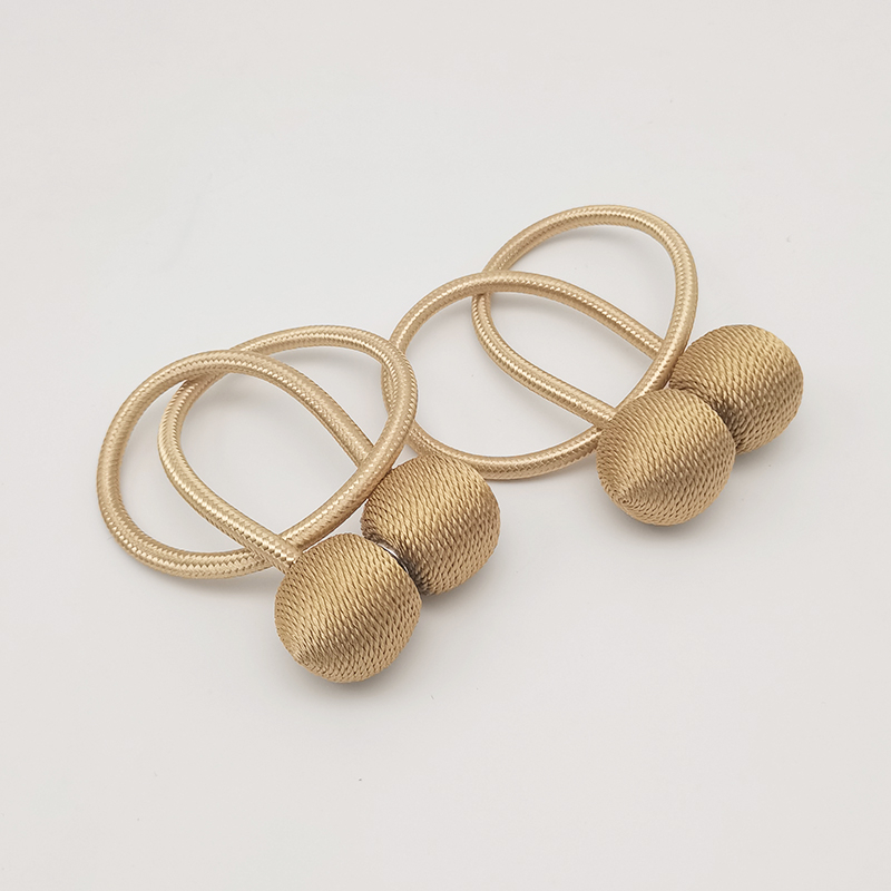 Dvi audinio užuolaidų dirželiai su magnetinėmis sagenimis, paprastas ir šiuolaikiškas stilius, tinkami lovos užuolaidoms ir musės tinklams