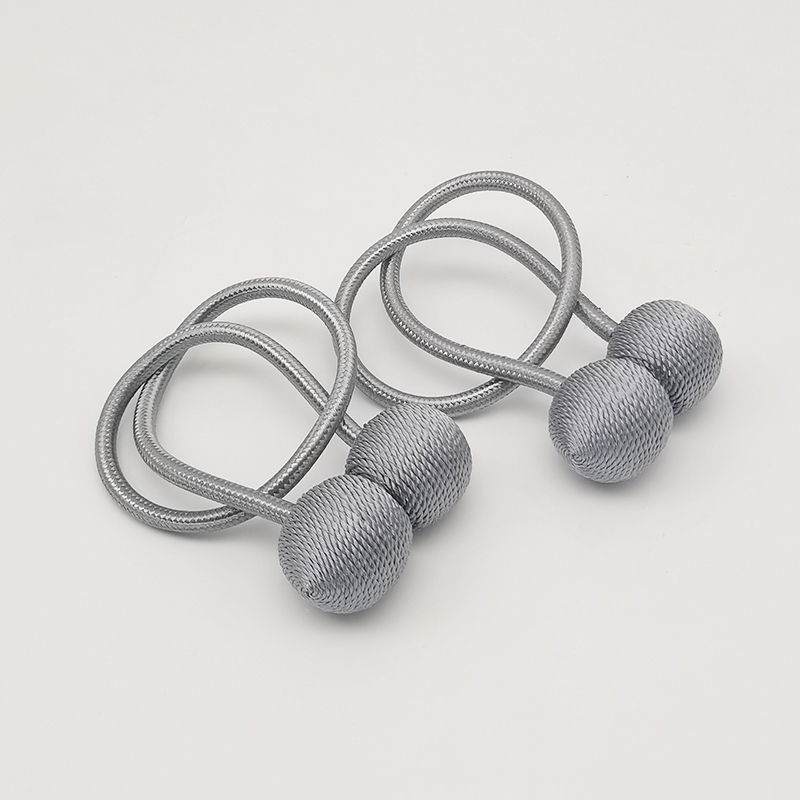 Dvi audinio užuolaidų dirželiai su magnetinėmis sagenimis, paprastas ir šiuolaikiškas stilius, tinkami lovos užuolaidoms ir musės tinklams