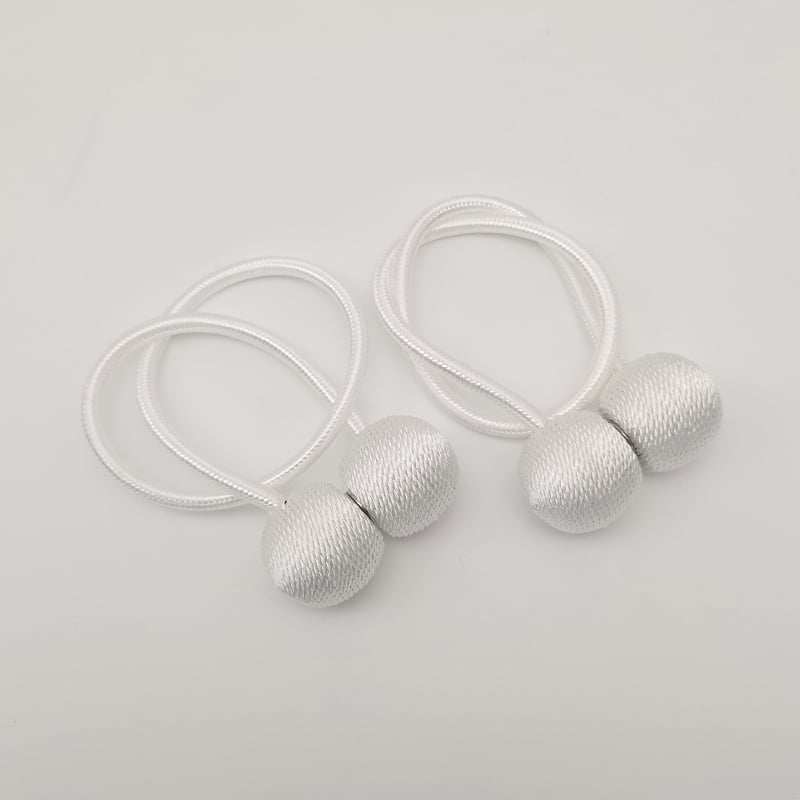 Dvi audinio užuolaidų dirželiai su magnetinėmis sagenimis, paprastas ir šiuolaikiškas stilius, tinkami lovos užuolaidoms ir musės tinklams