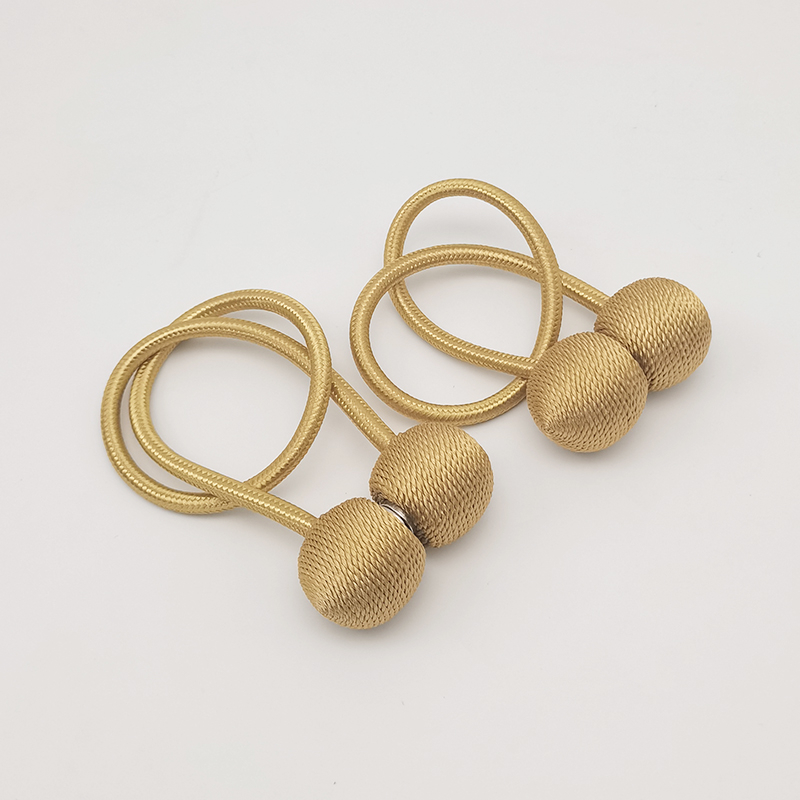 Dvi audinio užuolaidų dirželiai su magnetinėmis sagenimis, paprastas ir šiuolaikiškas stilius, tinkami lovos užuolaidoms ir musės tinklams