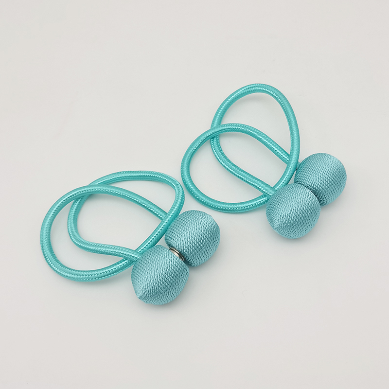 Dvi audinio užuolaidų dirželiai su magnetinėmis sagenimis, paprastas ir šiuolaikiškas stilius, tinkami lovos užuolaidoms ir musės tinklams