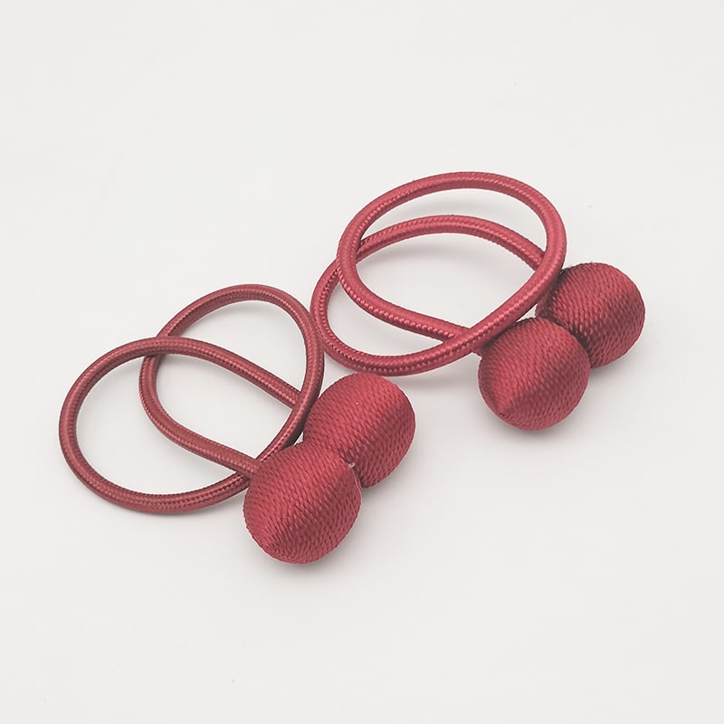 Dvi audinio užuolaidų dirželiai su magnetinėmis sagenimis, paprastas ir šiuolaikiškas stilius, tinkami lovos užuolaidoms ir musės tinklams