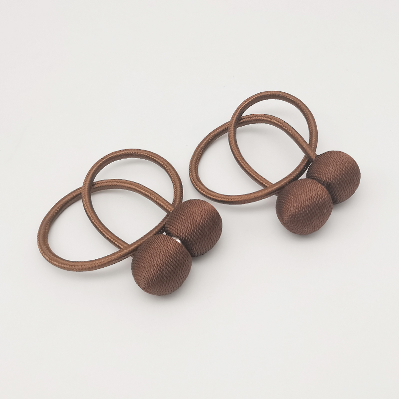 Dvi audinio užuolaidų dirželiai su magnetinėmis sagenimis, paprastas ir šiuolaikiškas stilius, tinkami lovos užuolaidoms ir musės tinklams