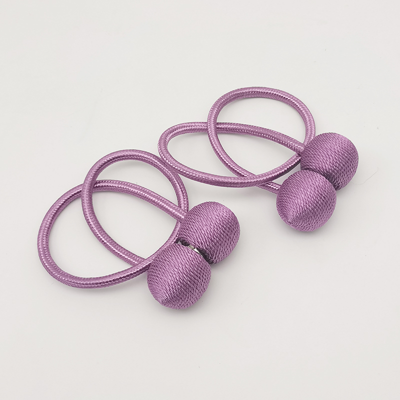 Dvi audinio užuolaidų dirželiai su magnetinėmis sagenimis, paprastas ir šiuolaikiškas stilius, tinkami lovos užuolaidoms ir musės tinklams