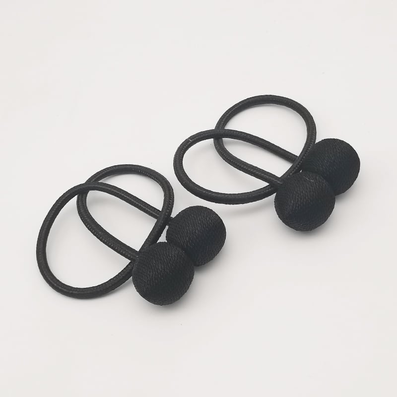 Dvi audinio užuolaidų dirželiai su magnetinėmis sagenimis, paprastas ir šiuolaikiškas stilius, tinkami lovos užuolaidoms ir musės tinklams