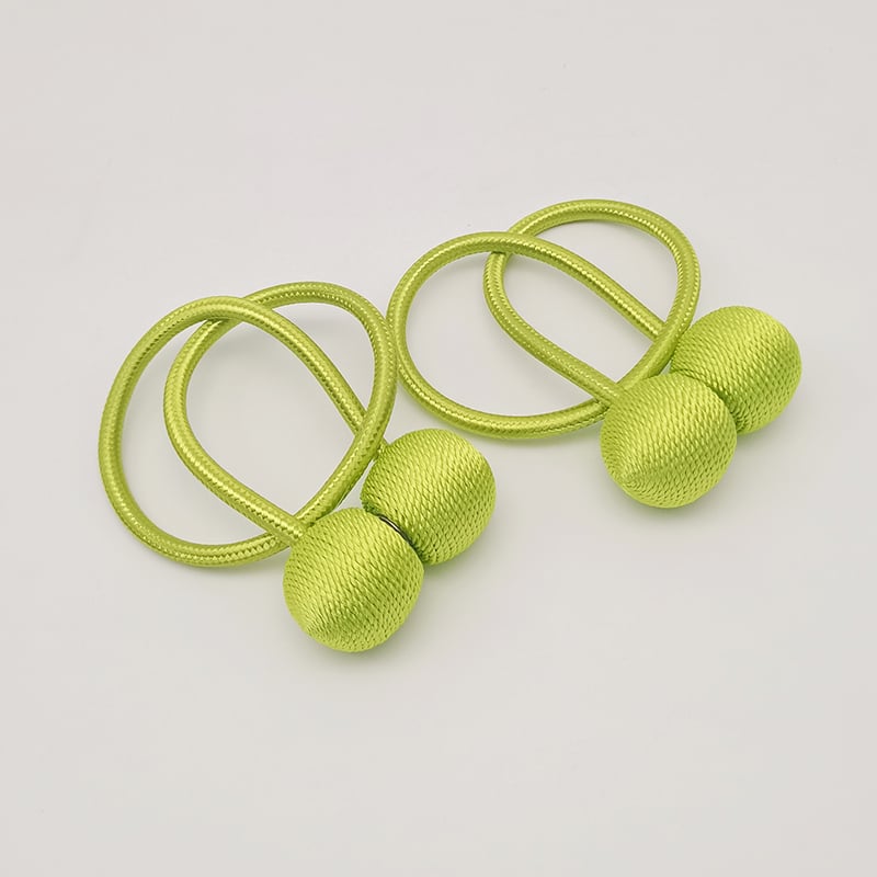 Dvi audinio užuolaidų dirželiai su magnetinėmis sagenimis, paprastas ir šiuolaikiškas stilius, tinkami lovos užuolaidoms ir musės tinklams