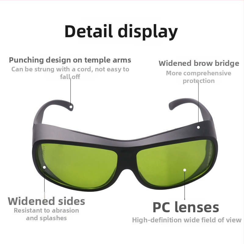 Защитни очила Tc-yj-102, антирадиационна защита, дебелина на лещата 2 мм, пропускливост 40%