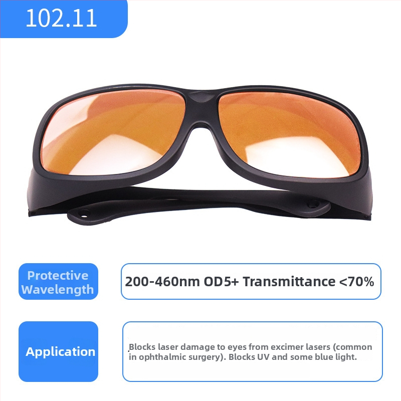 Kaitseprillid Tc-yj-102, valguskiirguse kaitse, läätsede paksus 2 mm, valgusläbilaskvus 40%