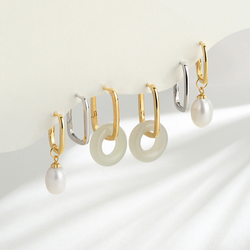 Auskarai – žvaigždžių konstelacijos stilius (925 sidabras; elektroplakavimas; originalus dizainas; Prekės ženklas: Madman Silver Craftsman)