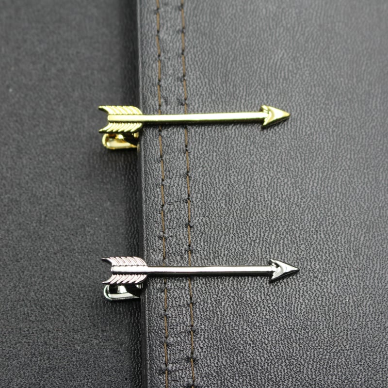 Клип за вратовръзка от мед, плоска глава, унисекс, модерен стил, дължина 4 cm, модел: очила дартс AK47