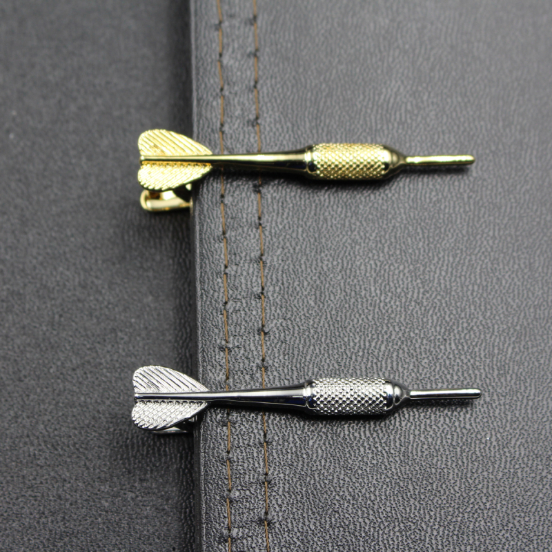 Клип за вратовръзка от мед, плоска глава, унисекс, модерен стил, дължина 4 cm, модел: очила дартс AK47