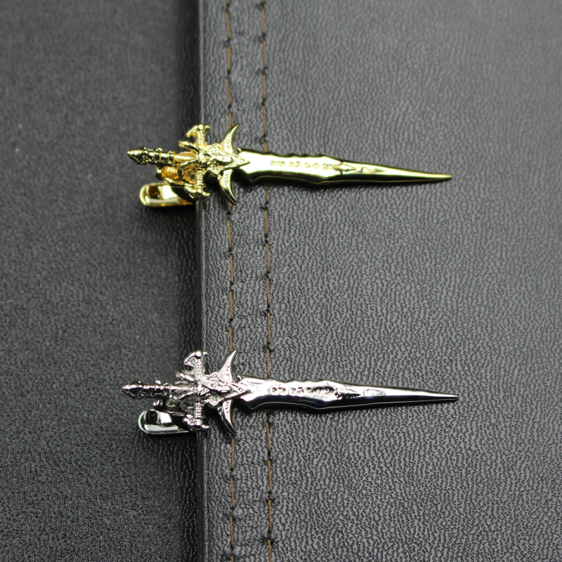 Клип за вратовръзка от мед, плоска глава, унисекс, модерен стил, дължина 4 cm, модел: очила дартс AK47