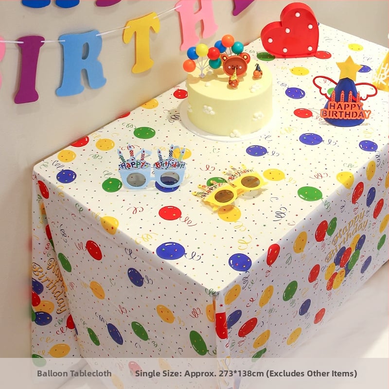 Vienkartinė storinta popierinė staltiesė vaikų gimtadienio vakarėliui – šventinis stilius, mieli animaciniai motyvai, dekoracijų rekvizitai