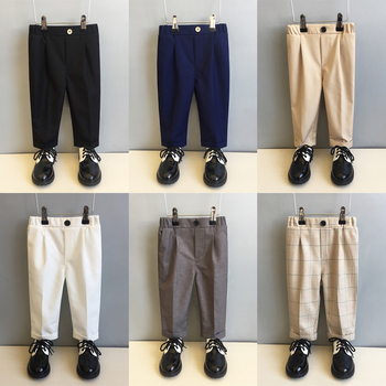 Vaikiškos kelnytės korėjietišku stiliumi berniukams, poliesterio audinys (80%), vidutinio aukščio liemuo su elastine juosta, 3–8 metų amžiaus