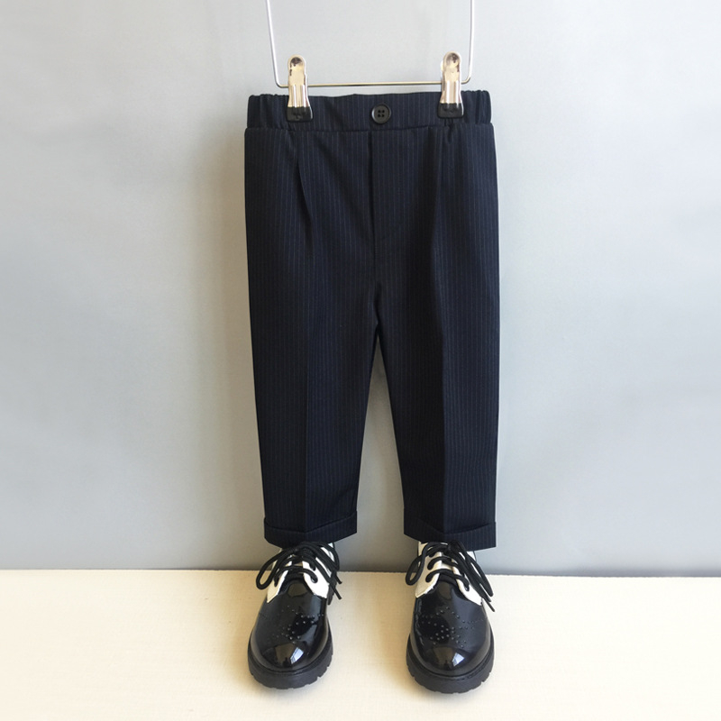 Vaikiškos kelnytės korėjietišku stiliumi berniukams, poliesterio audinys (80%), vidutinio aukščio liemuo su elastine juosta, 3–8 metų amžiaus