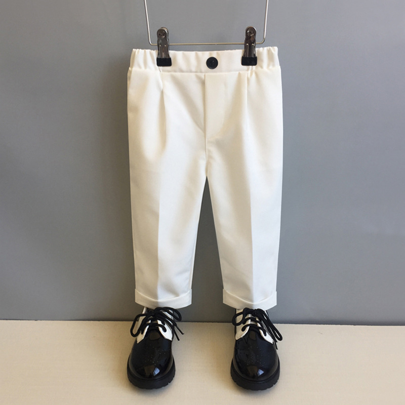 Vaikiškos kelnytės korėjietišku stiliumi berniukams, poliesterio audinys (80%), vidutinio aukščio liemuo su elastine juosta, 3–8 metų amžiaus