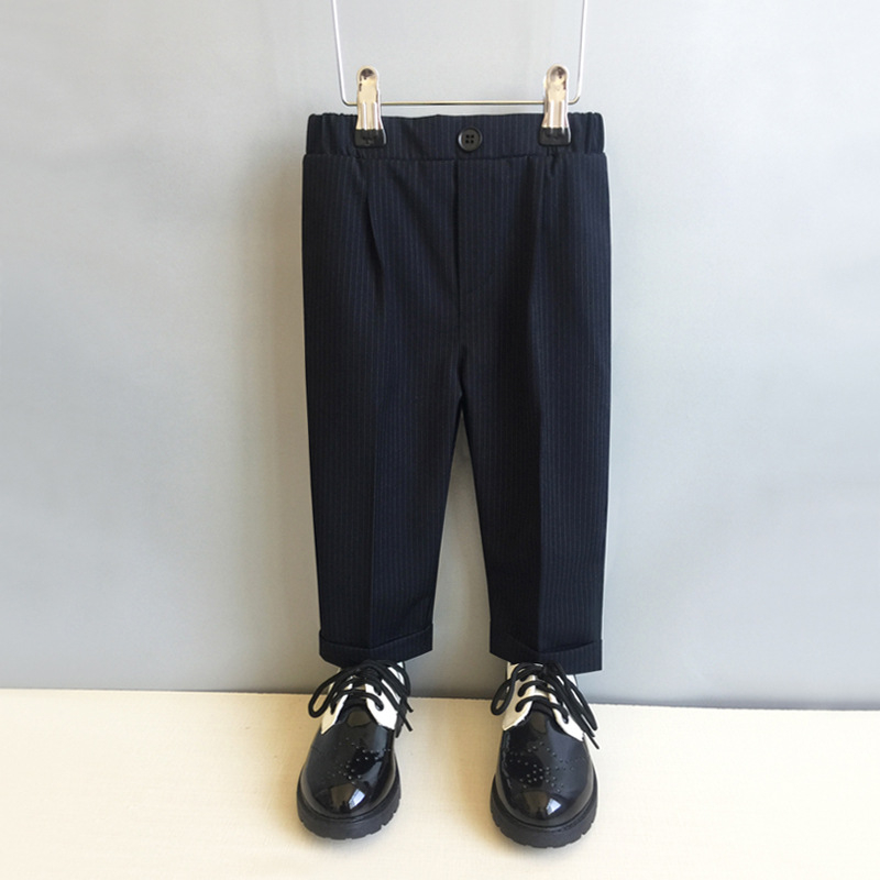 Vaikiškos kelnytės korėjietišku stiliumi berniukams, poliesterio audinys (80%), vidutinio aukščio liemuo su elastine juosta, 3–8 metų amžiaus