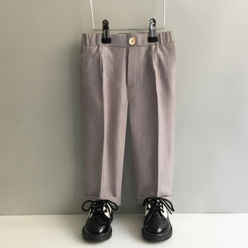 Vaikiškos kelnytės korėjietišku stiliumi berniukams, poliesterio audinys (80%), vidutinio aukščio liemuo su elastine juosta, 3–8 metų amžiaus