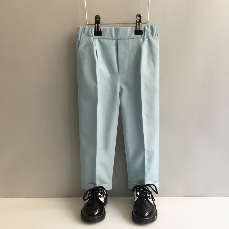 Vaikiškos kelnytės korėjietišku stiliumi berniukams, poliesterio audinys (80%), vidutinio aukščio liemuo su elastine juosta, 3–8 metų amžiaus