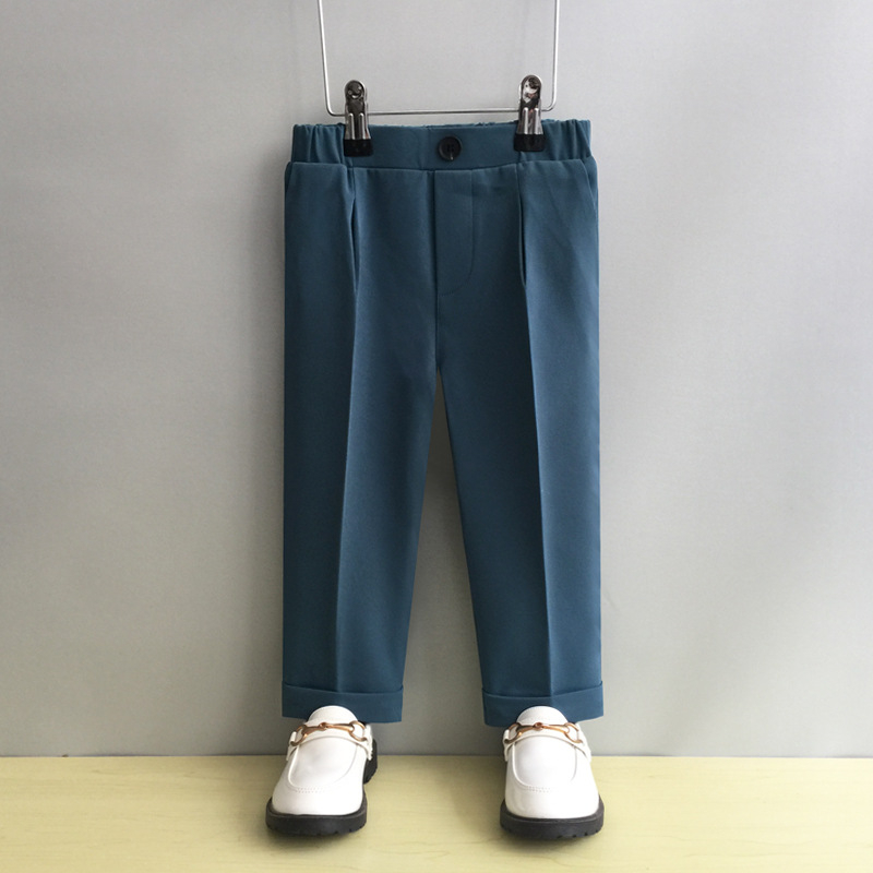 Vaikiškos kelnytės korėjietišku stiliumi berniukams, poliesterio audinys (80%), vidutinio aukščio liemuo su elastine juosta, 3–8 metų amžiaus