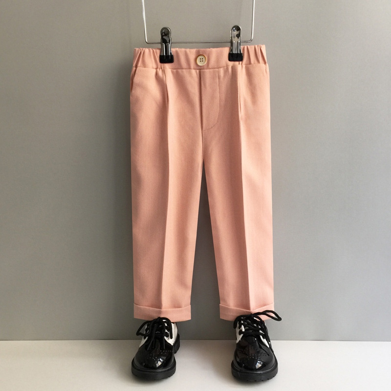 Vaikiškos kelnytės korėjietišku stiliumi berniukams, poliesterio audinys (80%), vidutinio aukščio liemuo su elastine juosta, 3–8 metų amžiaus