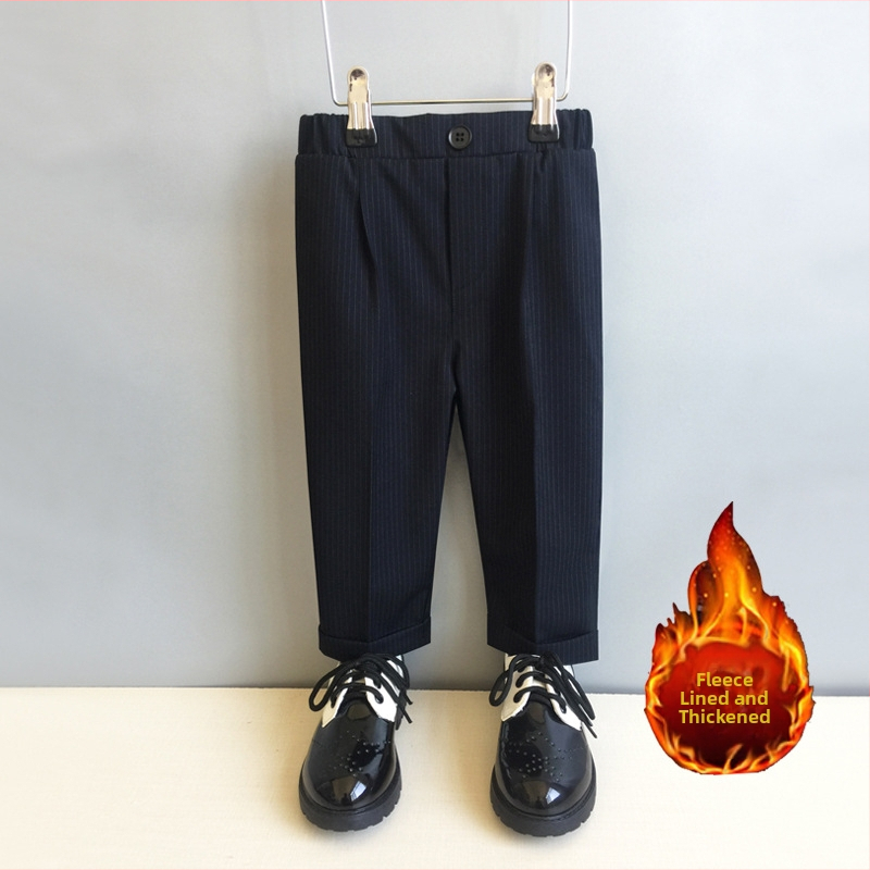 Vaikiškos kelnytės korėjietišku stiliumi berniukams, poliesterio audinys (80%), vidutinio aukščio liemuo su elastine juosta, 3–8 metų amžiaus