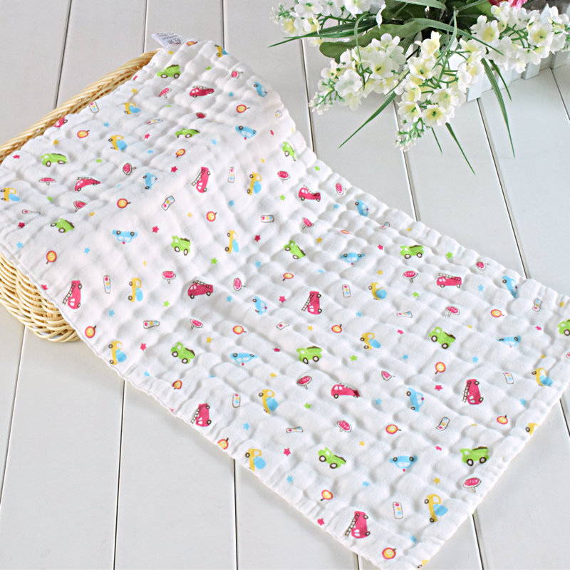 Βρεφική πετσέτα και πετσέτα προσώπου, μαλακή χτενισμένη βαμβακερή γάζα, πλυμένη, 6–9 στρώσεις, ultra-light κάτω από 50 g