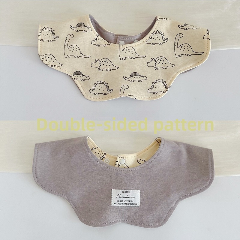 Dvostrani pamučni dječji podbradnik, upijajući, unisex, za djecu od 0 do 2 godine