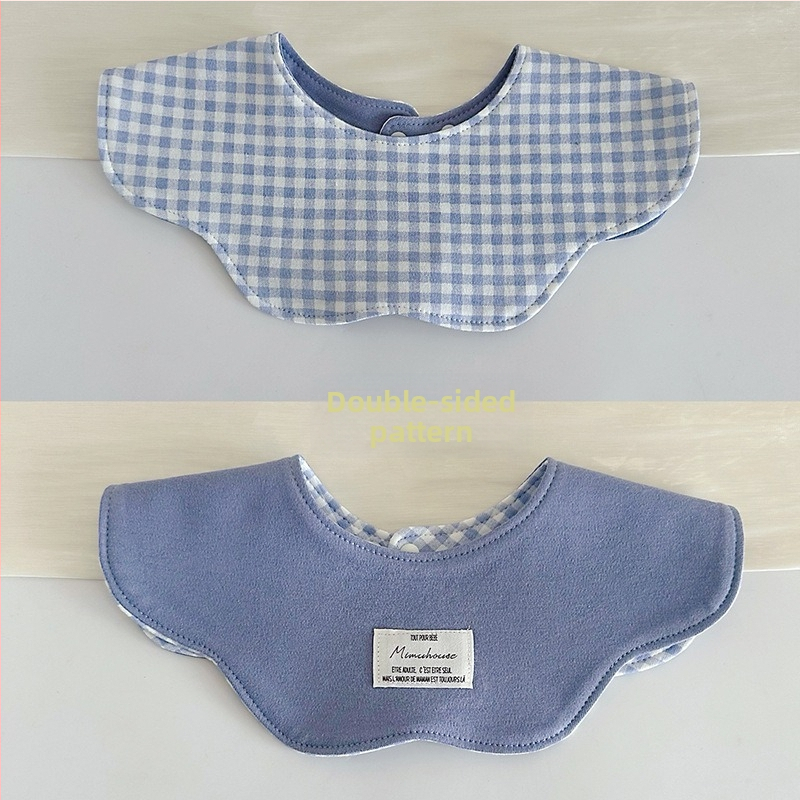 Dvostrani pamučni dječji podbradnik, upijajući, unisex, za djecu od 0 do 2 godine