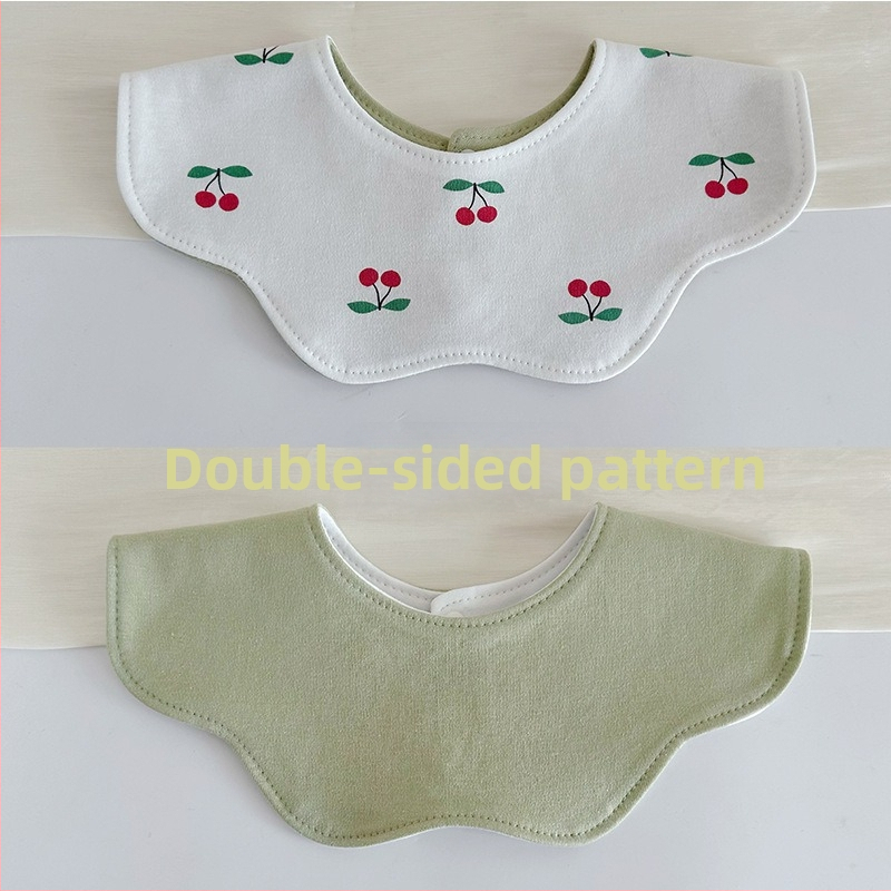 Dvostrani pamučni dječji podbradnik, upijajući, unisex, za djecu od 0 do 2 godine