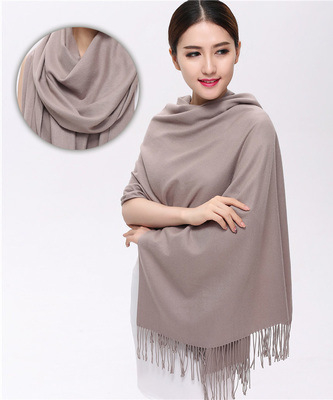 Šal od imitacijskog kašmira, warp pletenje, topao zimi, vintage kineski stil, našiven logotip