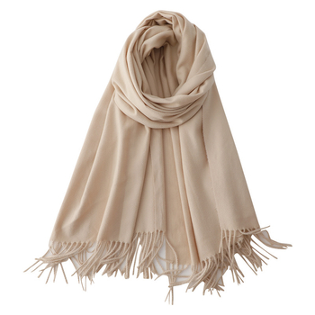 Šal od imitacijskog kašmira, warp pletenje, topao zimi, vintage kineski stil, našiven logotip