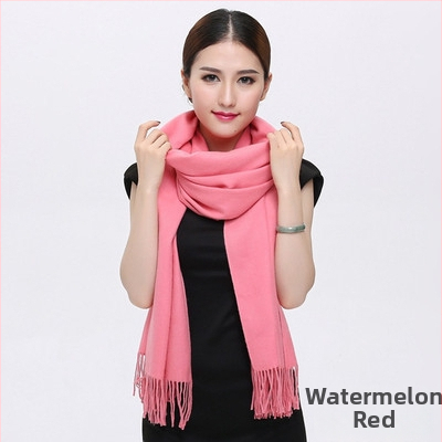 Šal od imitacijskog kašmira, warp pletenje, topao zimi, vintage kineski stil, našiven logotip