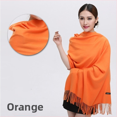 Šal od imitacijskog kašmira, warp pletenje, topao zimi, vintage kineski stil, našiven logotip