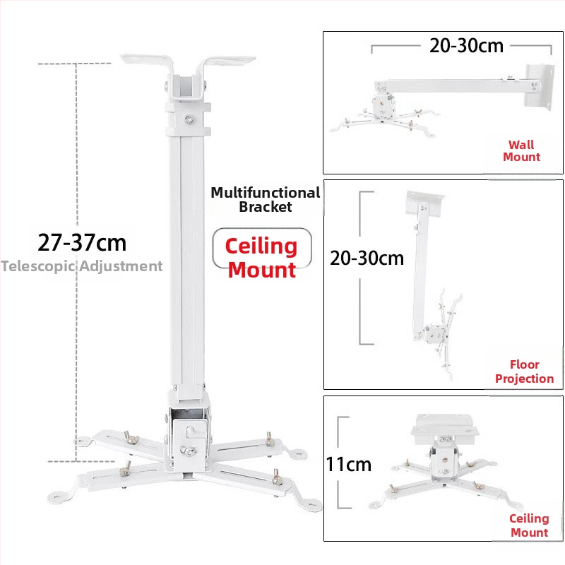 Teleskopinis universalus projektoriaus laikiklis luboms, sienai arba grindims – suderinamas su BenQ ir Epson