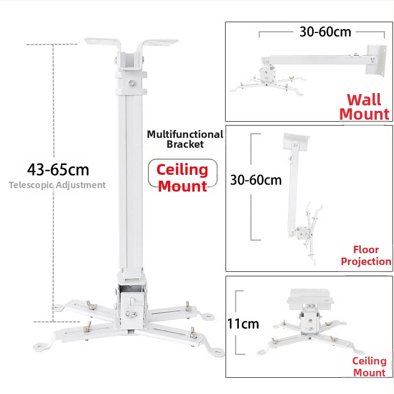 Teleskopinis universalus projektoriaus laikiklis luboms, sienai arba grindims – suderinamas su BenQ ir Epson