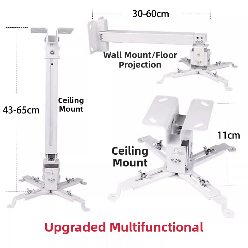 Teleskopinis universalus projektoriaus laikiklis luboms, sienai arba grindims – suderinamas su BenQ ir Epson