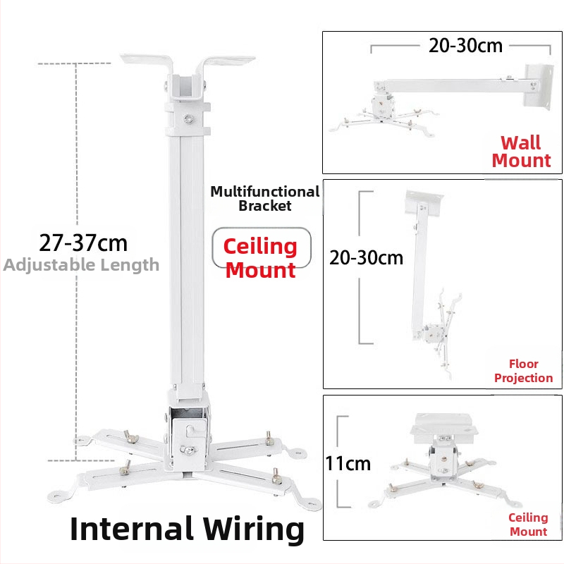 Teleskopinis universalus projektoriaus laikiklis luboms, sienai arba grindims – suderinamas su BenQ ir Epson