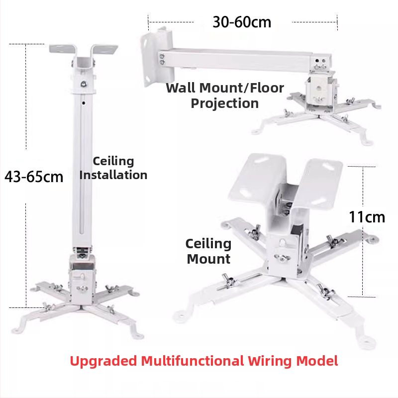 Teleskopinis universalus projektoriaus laikiklis luboms, sienai arba grindims – suderinamas su BenQ ir Epson