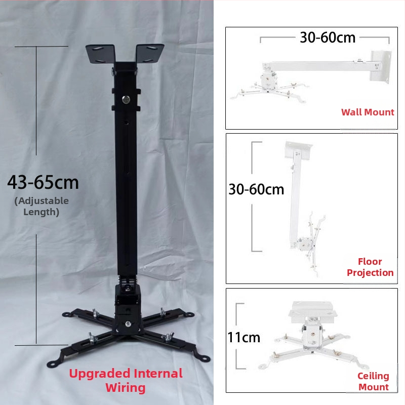 Teleskopinis universalus projektoriaus laikiklis luboms, sienai arba grindims – suderinamas su BenQ ir Epson