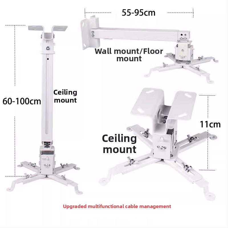 Teleskopinis universalus projektoriaus laikiklis luboms, sienai arba grindims – suderinamas su BenQ ir Epson