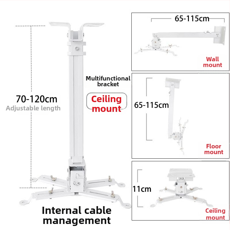 Teleskopinis universalus projektoriaus laikiklis luboms, sienai arba grindims – suderinamas su BenQ ir Epson
