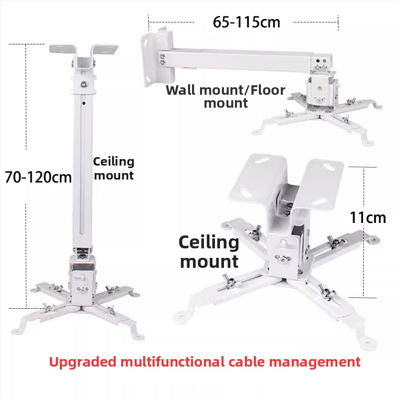 Teleskopinis universalus projektoriaus laikiklis luboms, sienai arba grindims – suderinamas su BenQ ir Epson