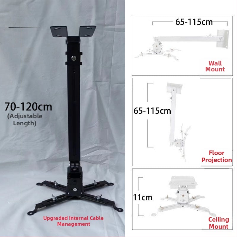 Teleskopinis universalus projektoriaus laikiklis luboms, sienai arba grindims – suderinamas su BenQ ir Epson