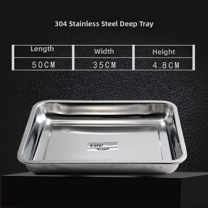 Nerđajući čelični četverokutni pladanj s mrežicom za odvod, filtriranje ulja, elektroplatirani završetak, pogodna za mikrovalnu pećnicu