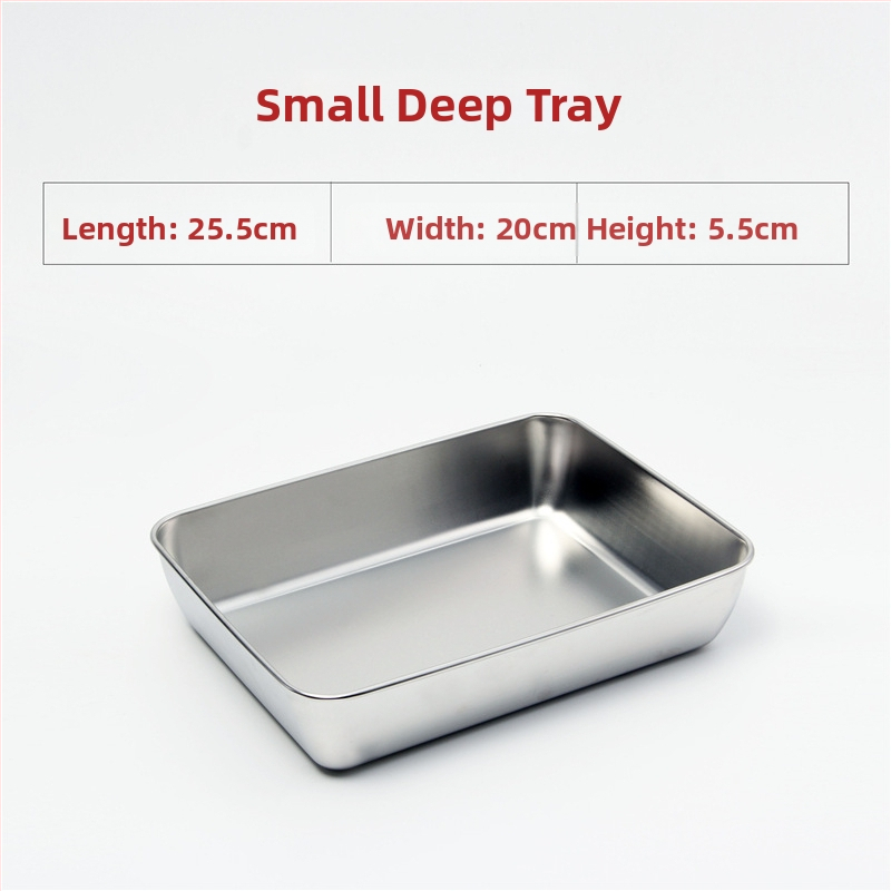 Nerđajući čelični četverokutni pladanj s mrežicom za odvod, filtriranje ulja, elektroplatirani završetak, pogodna za mikrovalnu pećnicu