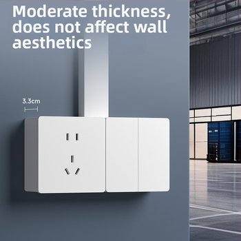 86-tüüpi pindmontaažiga ühenduskast, PVC alus, seina lüliti ja pistiku jaoks — International Electrician