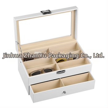 Prillide hoiukarp kaas kattega - mitmekihiline näitusekast 6- ja 8-lahtrilise konfiguratsiooniga, läbipaistev katuseaken, sisemus tiheduspõhja + nahk + flanel