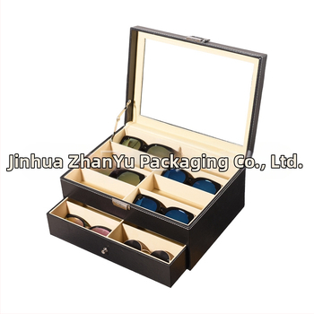 Prillide hoiukarp kaas kattega - mitmekihiline näitusekast 6- ja 8-lahtrilise konfiguratsiooniga, läbipaistev katuseaken, sisemus tiheduspõhja + nahk + flanel