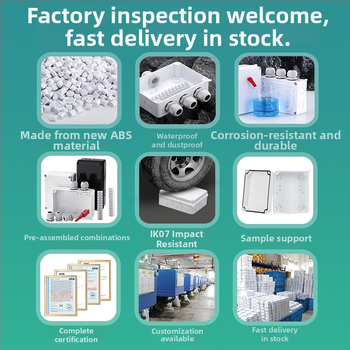 ABS veekindel jaotuskast välistingimustes kasutamiseks koos ühendiga